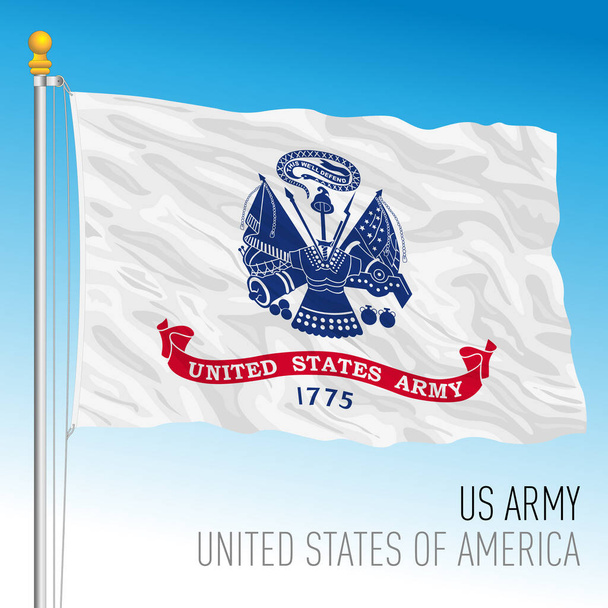 US Army bandiera ufficiale, Stati Uniti d'America, illustrazione vettoriale - Vettoriali, immagini