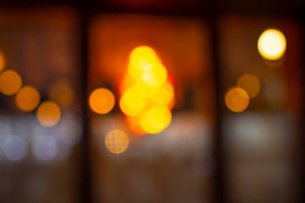 Night blurred background with bokeh - Foto, Imagen