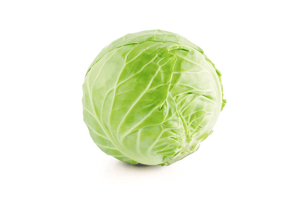 green cabbage isolated on white background - Foto, Bild