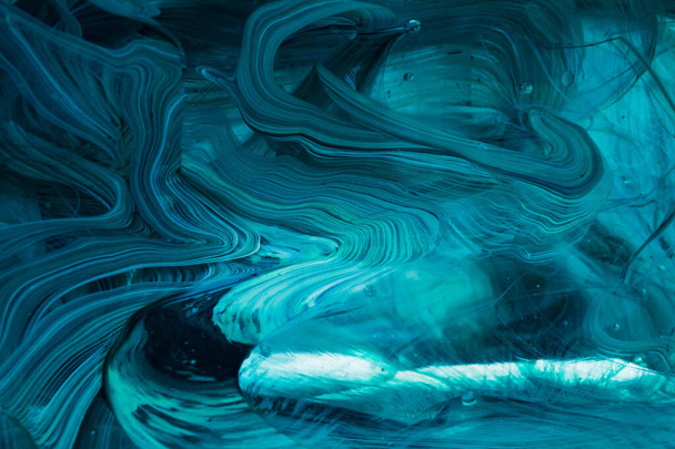 Absztrakt művészet olajfesték emulzióval a vízben - Fotó, kép