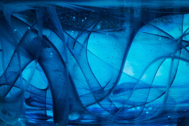 Arte abstracto con emulsiones de pintura al óleo en agua - Foto, Imagen