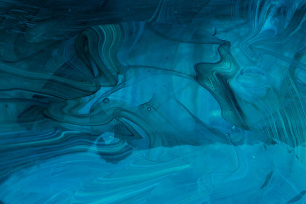 Arte abstracto con emulsiones de pintura al óleo en agua - Foto, imagen