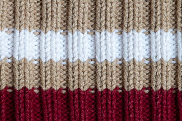 Textura barevného pleteného svetru. - Fotografie, Obrázek
