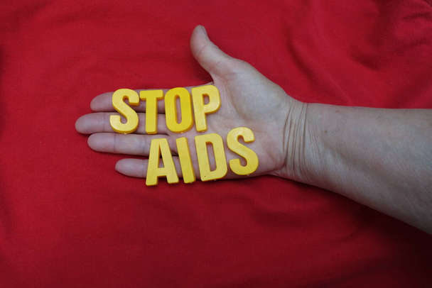 Pysäytä aidsin leviäminen - Valokuva, kuva