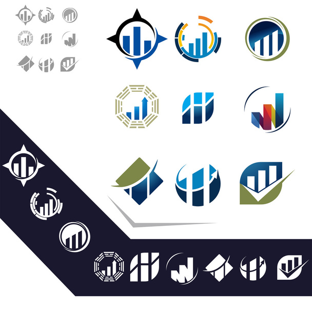 Reihe von Emblemen für Unternehmen - Vektor, Bild