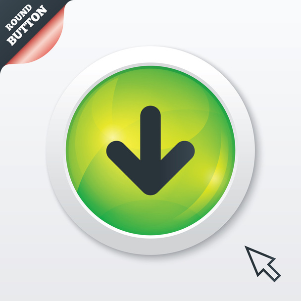 Download icon. Upload button. - Foto, afbeelding