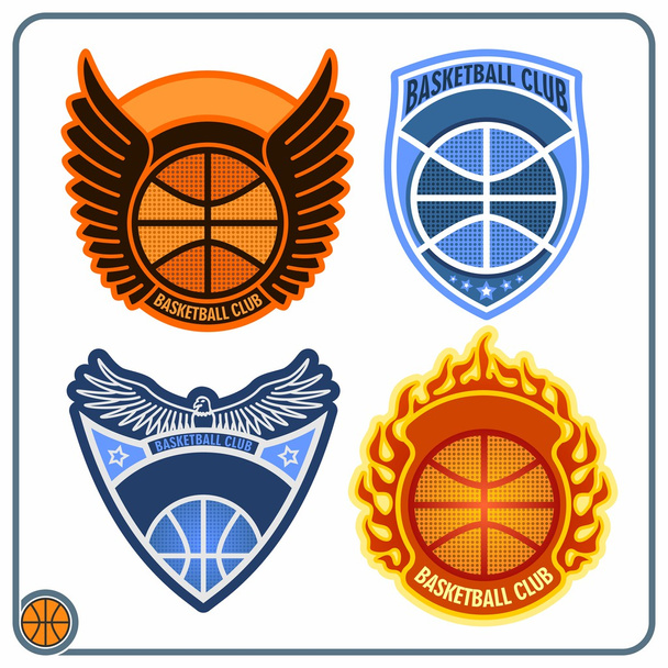 Basketball emblems - Vector, Image