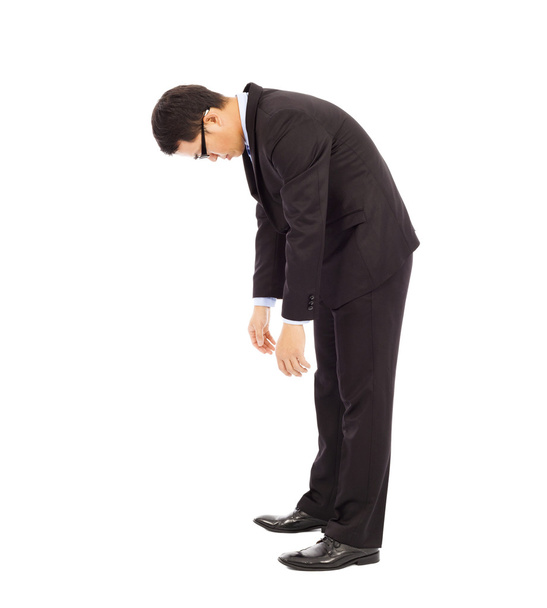 exhausted businessman stoop - Zdjęcie, obraz
