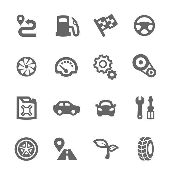 iconos de auto - Vector, afbeelding