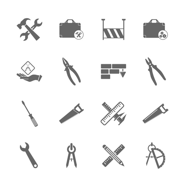 Set di icone tecniche vettoriali, Ingegneria modello icona semplice, Impostazione creativa icona design, Illustrazione - Vettoriali, immagini