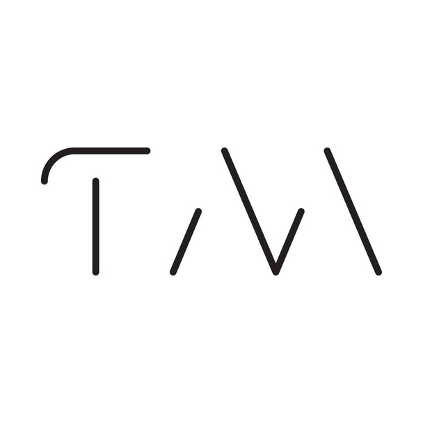 tm початкова літера векторна піктограма логотипу
 - Вектор, зображення