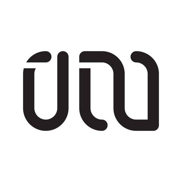 un ícone do logotipo do vetor letra inicial - Vetor, Imagem