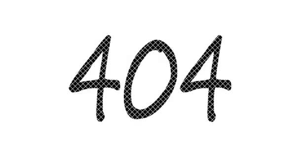 erreur 404. concept de badge minimal d'émerveillement ou d'échec et d'erreur - Séquence, vidéo