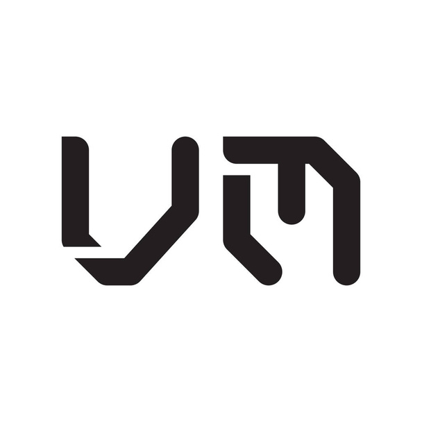 vm inicial icono del logotipo del vector de letra - Vector, imagen