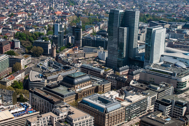 Vista aérea de Frankfurt - Foto, Imagem