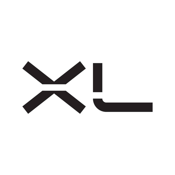 xl Anfangsbuchstabe Vektor Logo Symbol - Vektor, Bild