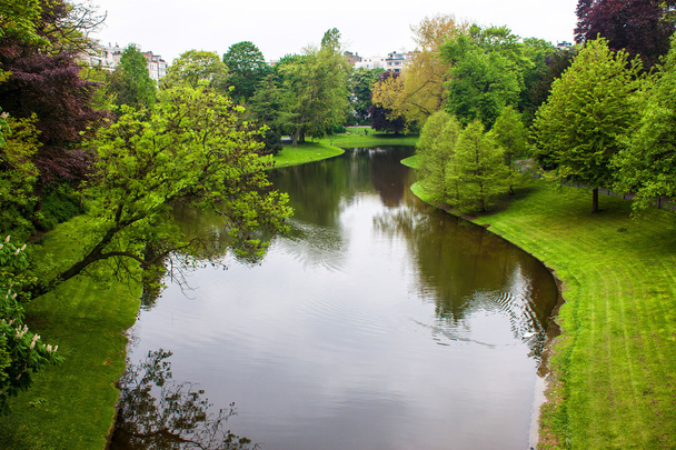 View of Stadspark (City park) in Atwerp - Foto, afbeelding