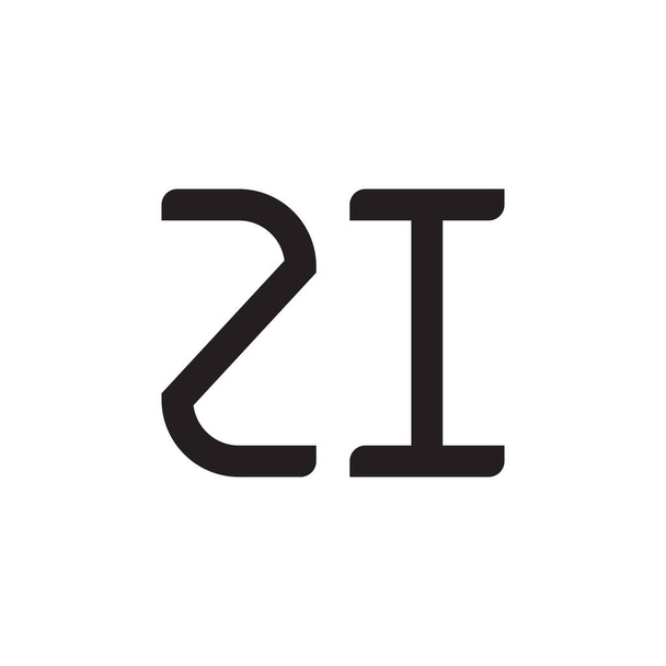 Zi inicial icono del logotipo del vector letra - Vector, imagen