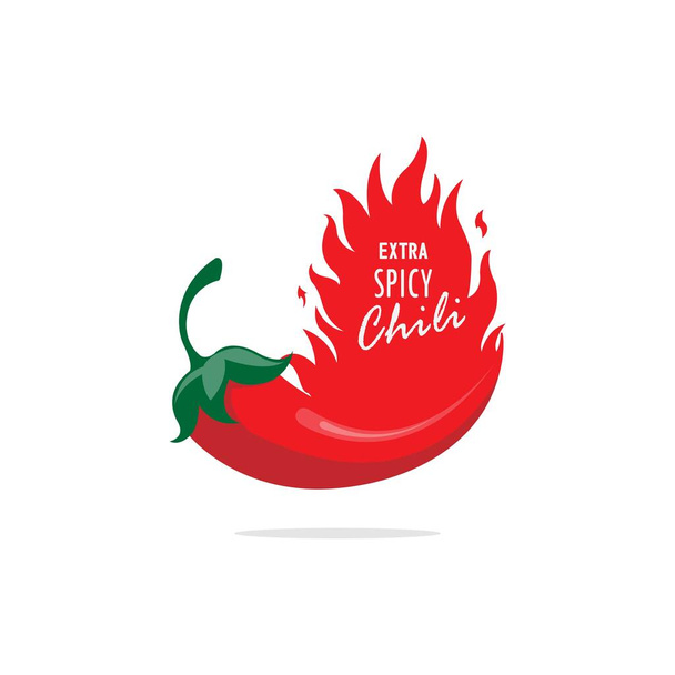 Modelo de ilustração vetorial logotipo Chili - Vetor, Imagem
