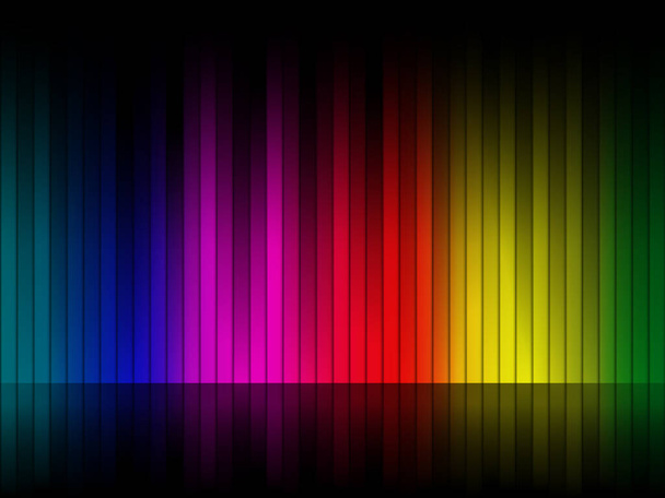 Abstract background formed by color stripes. Vector illustration. - Vector, Imagen