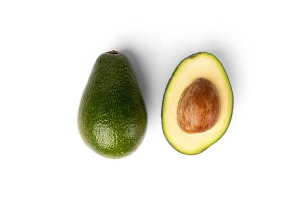 Avocado isolated on white background. - Foto, imagen