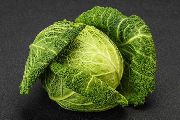 Organic Savoy Cabbage dietary for cooking - Fotografie, Obrázek