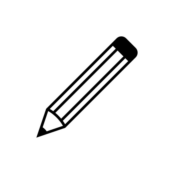 Icône crayon, illustration vectorielle isolée. - Vecteur, image
