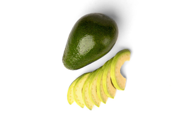 Avocado isolated on white background. - Fotoğraf, Görsel
