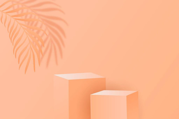 Podium Display banners cosméticos do produto, minimalista estilo realista. Vetor Premium - Vetor, Imagem
