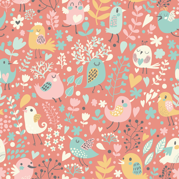 Bright childish seamless pattern in vector. - Vecteur, image