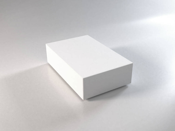 Realistic Long Box Packaging Mockup Template - Foto, imagen