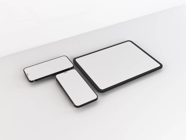 Smartphone realistico e Tablet modello Mockup - Foto, immagini