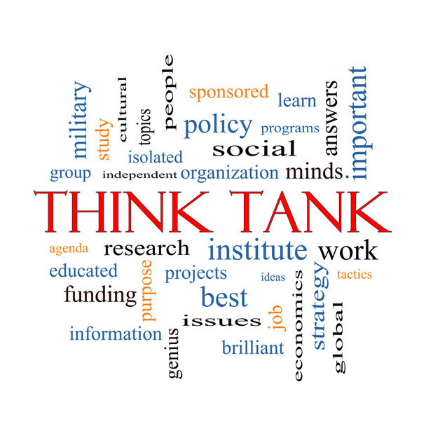 Think Tank Word Cloud Concept - Photo, Image