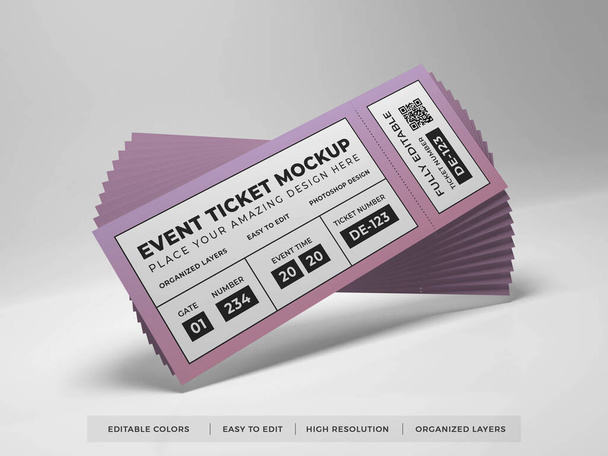 Evento realista Ticket Escena de burla - Foto, imagen