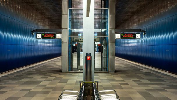 La station de métro berseequartier à Hambourg, Allemagne - Photo, image