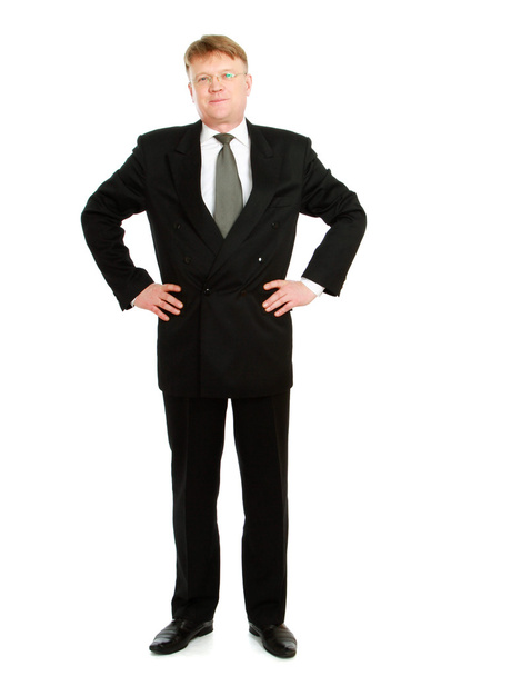 A full length portrait of businessman standing - Photo, Image