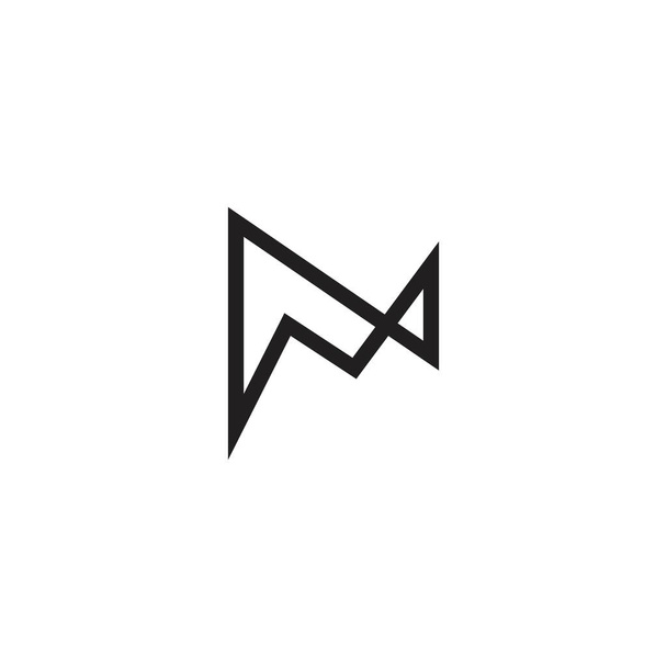 ロゴレター｜ブランドアイデンティティのための初期M - ベクター画像