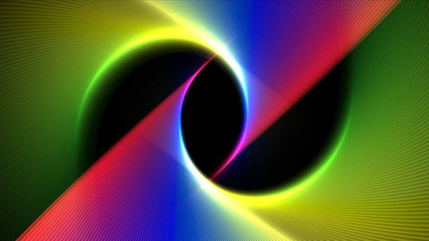 színes geometriai világos vonalak absztrakt háttér, 3D renderelés - Fotó, kép