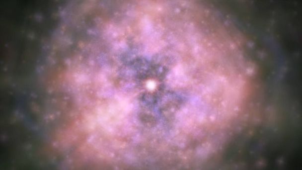 Yıldız Işığı Arkaplan Evreninin Soyut Büyütme Efekti - Fotoğraf, Görsel