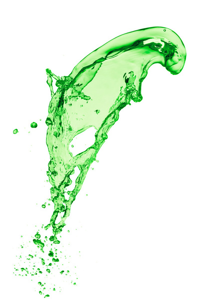 zielony płyn rozchlapać - Zdjęcie, obraz
