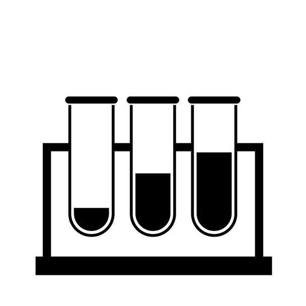A medical test tubes icon illustration design - Photo, Image