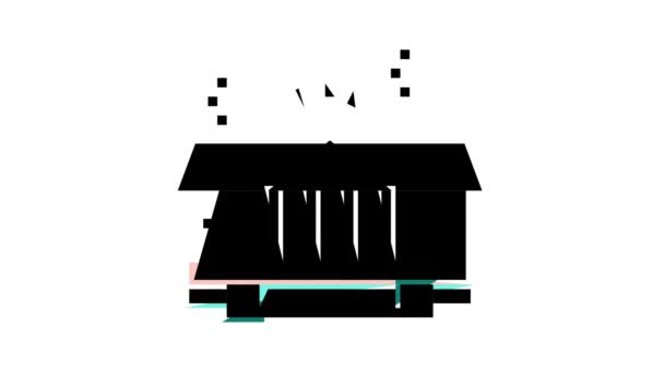 casa residencia color icono animación - Metraje, vídeo