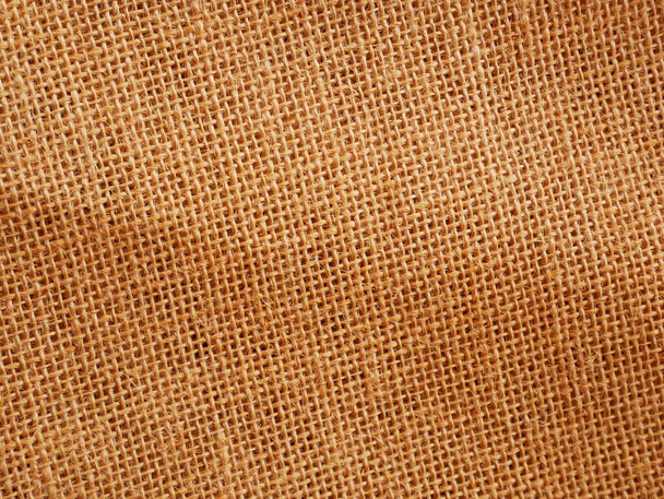 texture of burlap, brown fabric background - Photo, Image