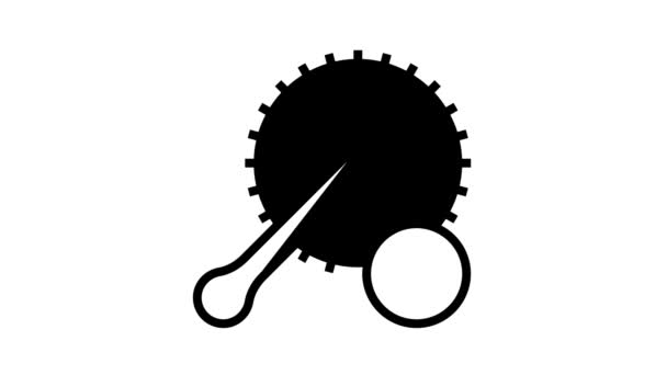 Çubuk değiştirme satırı simgesini bağlayan bisiklet canlandırması - Video, Çekim