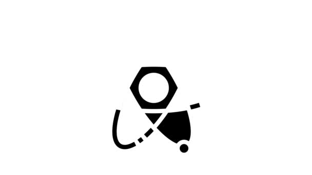 atomenergia-jel ikon animációja - Felvétel, videó