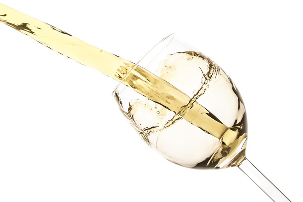 Salpicadura de vino blanco
 - Foto, imagen