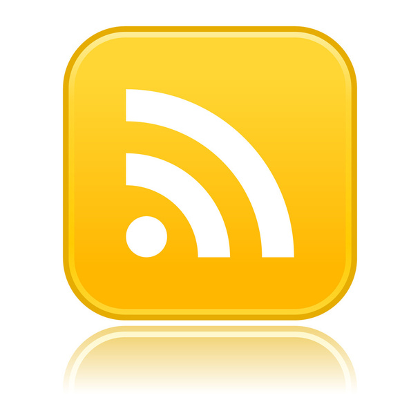 Веб-кнопка з символом RSS
 - Вектор, зображення