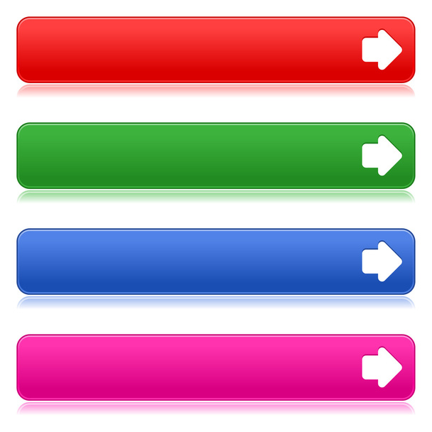 Web buttons with arrow sign - Vector, afbeelding