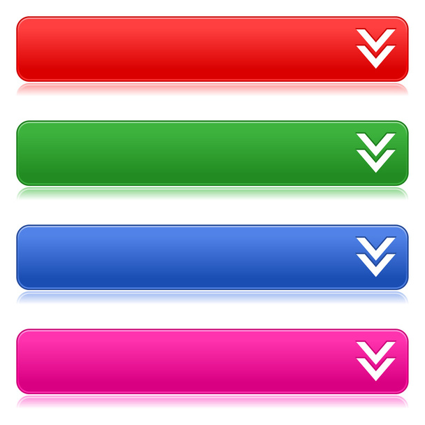 Web-Buttons mit Downloadschild - Vektor, Bild
