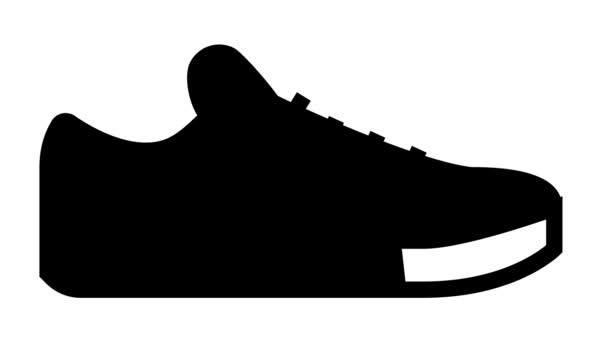 Sneakers Shoe Line Icon Animation - Filmmaterial, Video